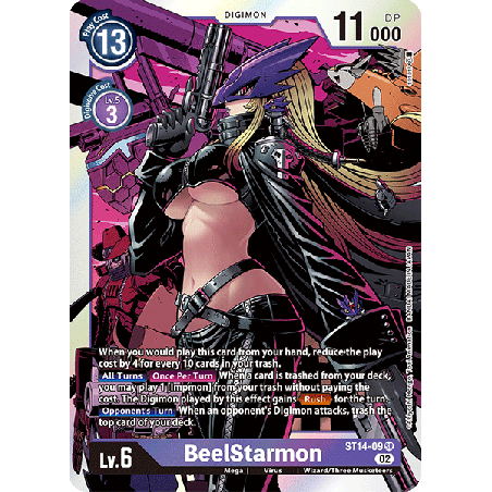 Digimon_TCG_ST14-09_BeelStarmon_Super_Rare_Sinister_Order_Card_Game