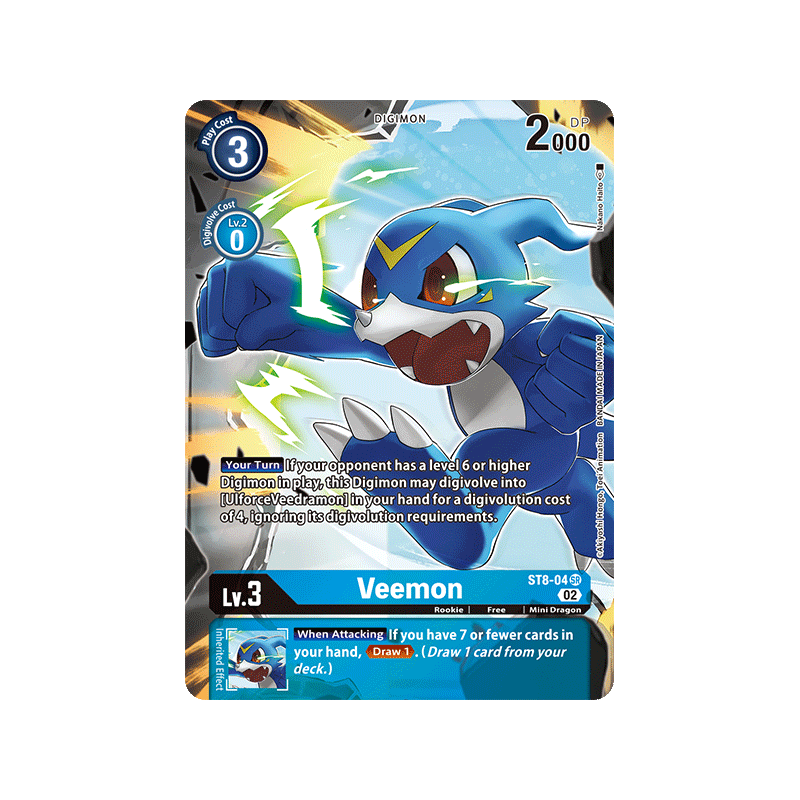 Digimon_TCG_ST14_ST8-04_Veemon_Alternative_Art_Sinister_Order_Card_Game
