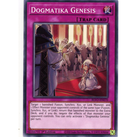 Yu-Gi-Oh-TCG-BLVO-EN070-C-Dogmatika-Genesis-Blazing-Vortex