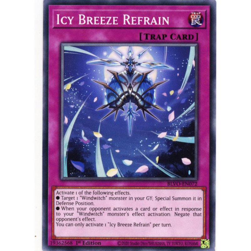 Yu-Gi-Oh-TCG-BLVO-EN072-C-Icy-Breeze-Refrain-Blazing-Vortex