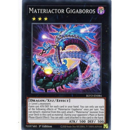 Yu-Gi-Oh-TCG-BLVO-EN084-SR-Materiactor-Gigaboros-Blazing-Vortex