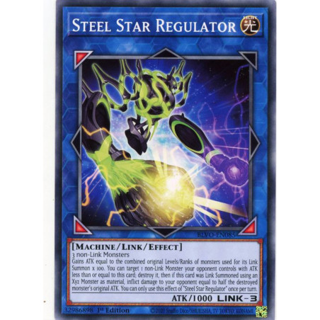 Yu-Gi-Oh-TCG-BLVO-EN085-C-Steel-Star-Regulator-Blazing-Vortex