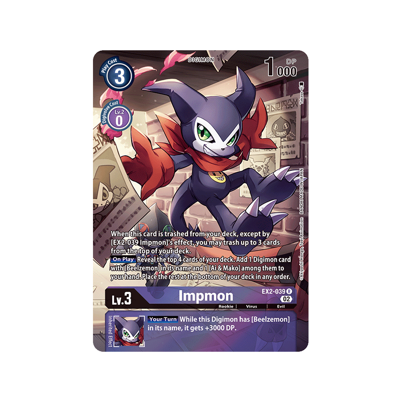 Digimon_TCG_ST14_EX2-039_Impmon_Alternative_Art_Sinister_Order_Card_Game
