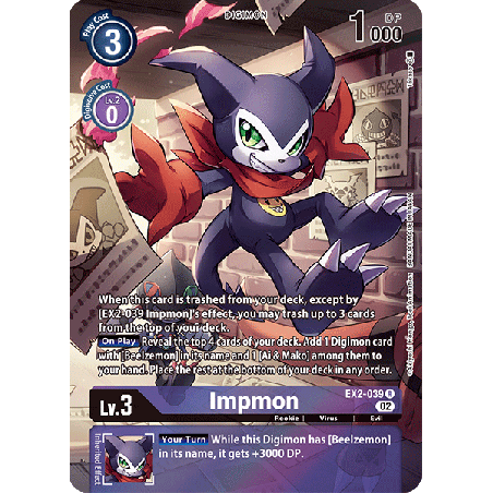Digimon_TCG_ST14_EX2-039_Impmon_Alternative_Art_Sinister_Order_Card_Game