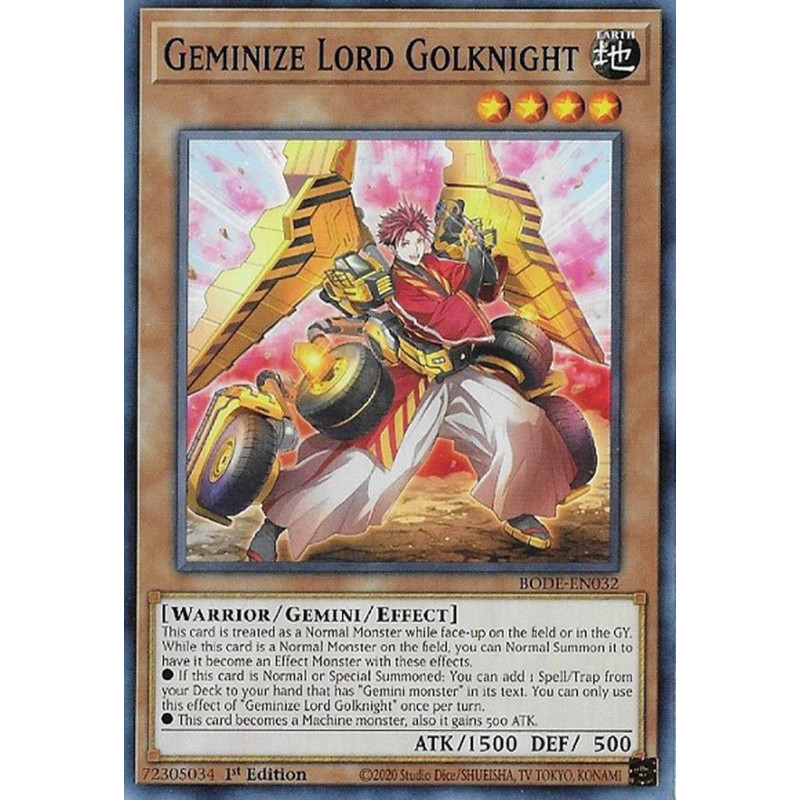 Yu-Gi-Oh-TCG-BODE-EN032-C-Geminize-Lord-Golknight-Burst-of-Destiny