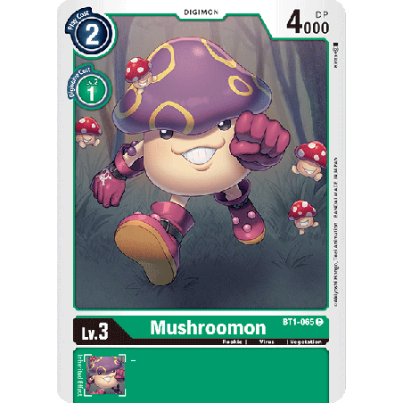 Digimon_TCG_BT1-065_Mushroomon_Common_New_Evolution_Card_Game