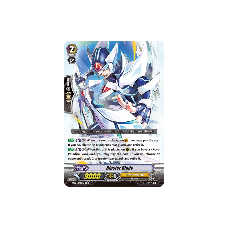 Vanguard_TCG_card_BT01_002EN_RRR_Blaster_Blade_Descent_of_the_King_of_Knights