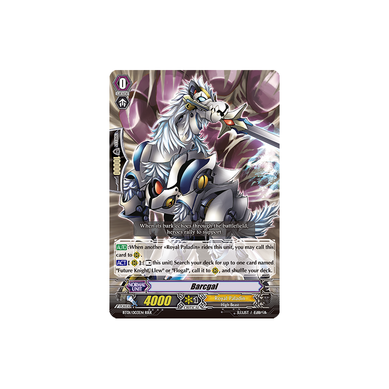 Vanguard_TCG_card_BT01_003EN_RRR_Barcgal_Descent_of_the_King_of_Knights