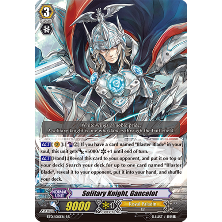 Vanguard_TCG_card_BT01_010EN_RR_Solitary_Knight_Gancelot_Descent_of_the_King_of_Knights