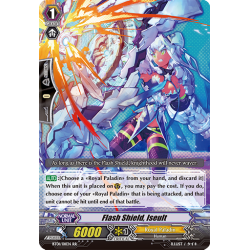 Vanguard_TCG_card_BT01_011EN_RR_Flash_Shield_Iseult_Descent_of_the_King_of_Knights