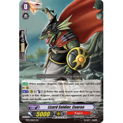 Vanguard_TCG_card_BT01_016EN_RR_Lizard_Soldier_Conroe_Descent_of_the_King_of_Knights