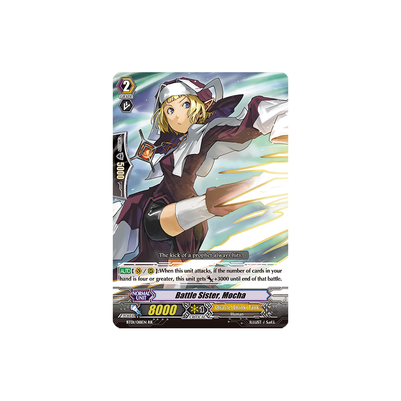 Vanguard_TCG_card_BT01_018EN_RR_Battle_Sister_Mocha_Descent_of_the_King_of_Knights