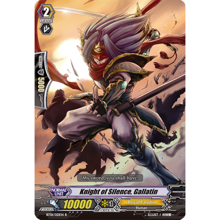 Vanguard_TCG_card_BT01_021EN_R_Knight_of_Silence_Gallatin_Descent_of_the_King_of_Knights