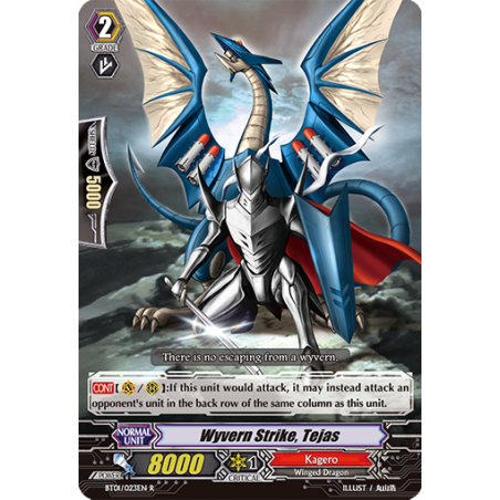 Vanguard_TCG_card_BT01_023EN_R_Wyvern_Strike_Tejas_Descent_of_the_King_of_Knights