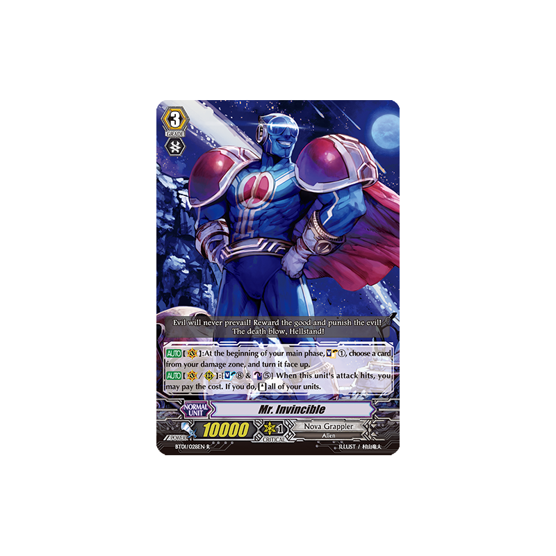 Vanguard_TCG_card_BT01_028EN_R_Mr._Invincible_Descent_of_the_King_of_Knights