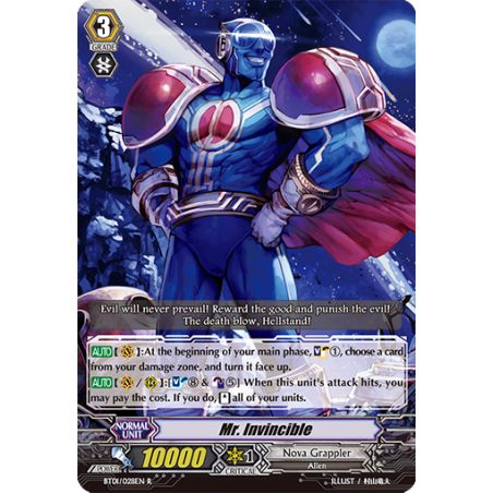 Vanguard_TCG_card_BT01_028EN_R_Mr._Invincible_Descent_of_the_King_of_Knights