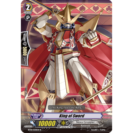Vanguard_TCG_card_BT01_030EN_R_King_of_Sword_Descent_of_the_King_of_Knights