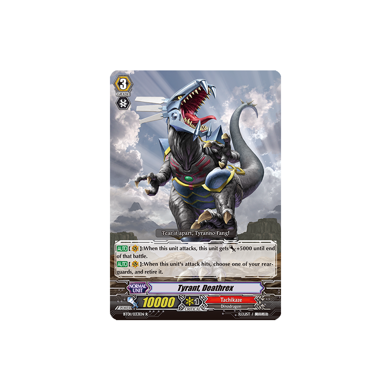 Vanguard_TCG_card_BT01_033EN_R_Tyrant_Deathrex_Descent_of_the_King_of_Knights