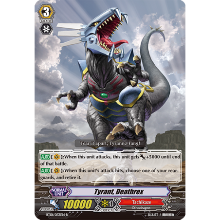 Vanguard_TCG_card_BT01_033EN_R_Tyrant_Deathrex_Descent_of_the_King_of_Knights
