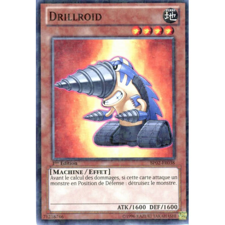 Yu-Gi-Oh-TCG-BP02-FR038-C-Drillroid-Battle-Pack-2-La-Guerre-des-G-ants