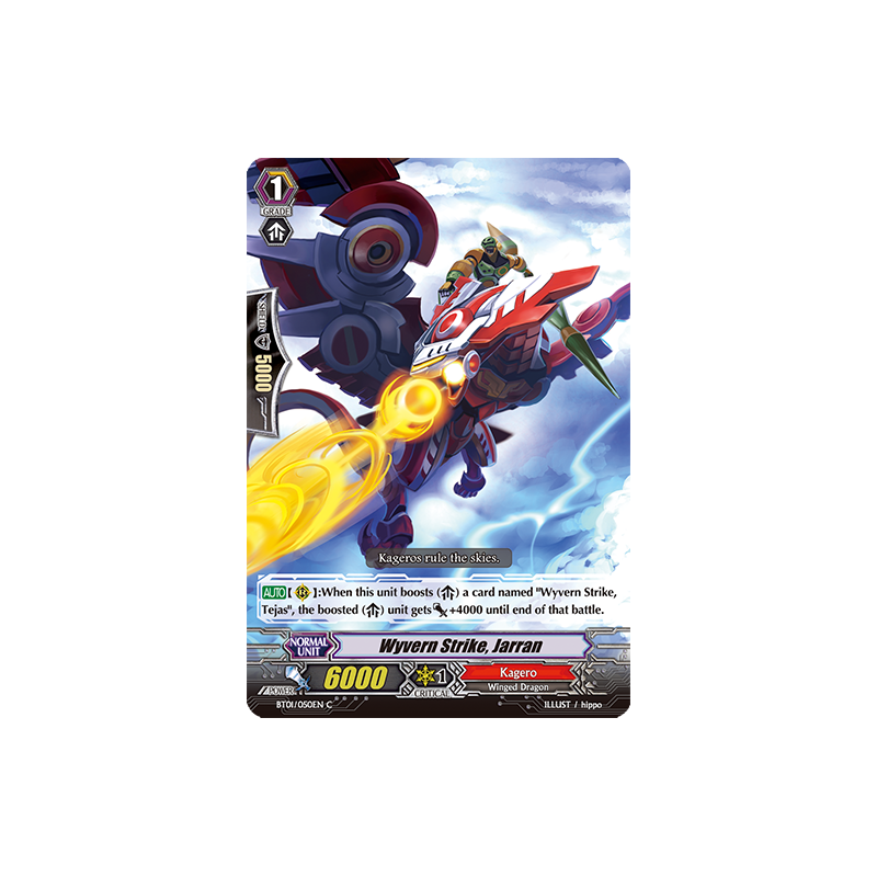 Vanguard_TCG_card_BT01_050EN_C_Wyvern_Strike_Jarran_Descent_of_the_King_of_Knights