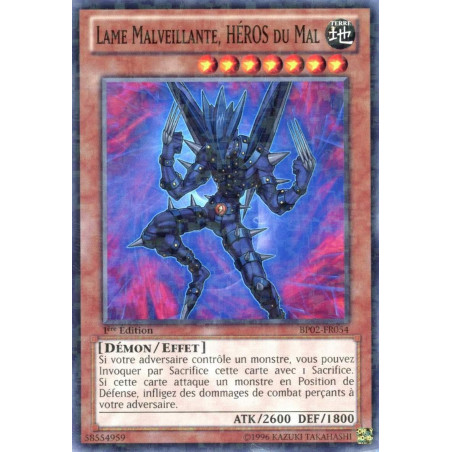 Yu-Gi-Oh-TCG-BP02-FR054-R-Lame-Malveillante-H-ROS-du-Mal-Battle-Pack-2-La-Guerre-des-G-ants