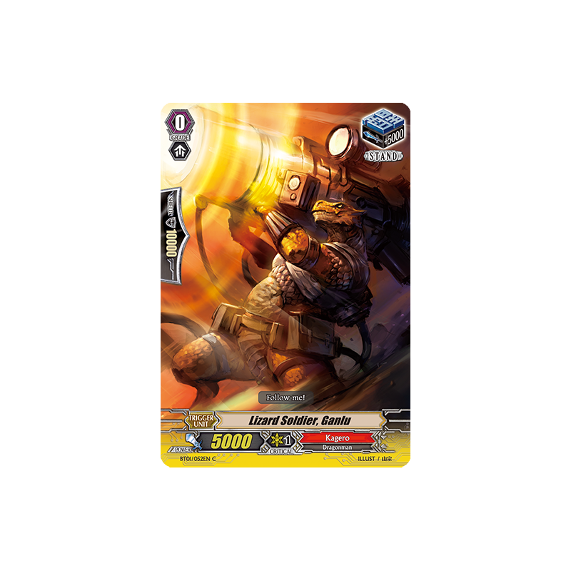 Vanguard_TCG_card_BT01_052EN_C_Lizard_Soldier_Ganlu_Descent_of_the_King_of_Knights