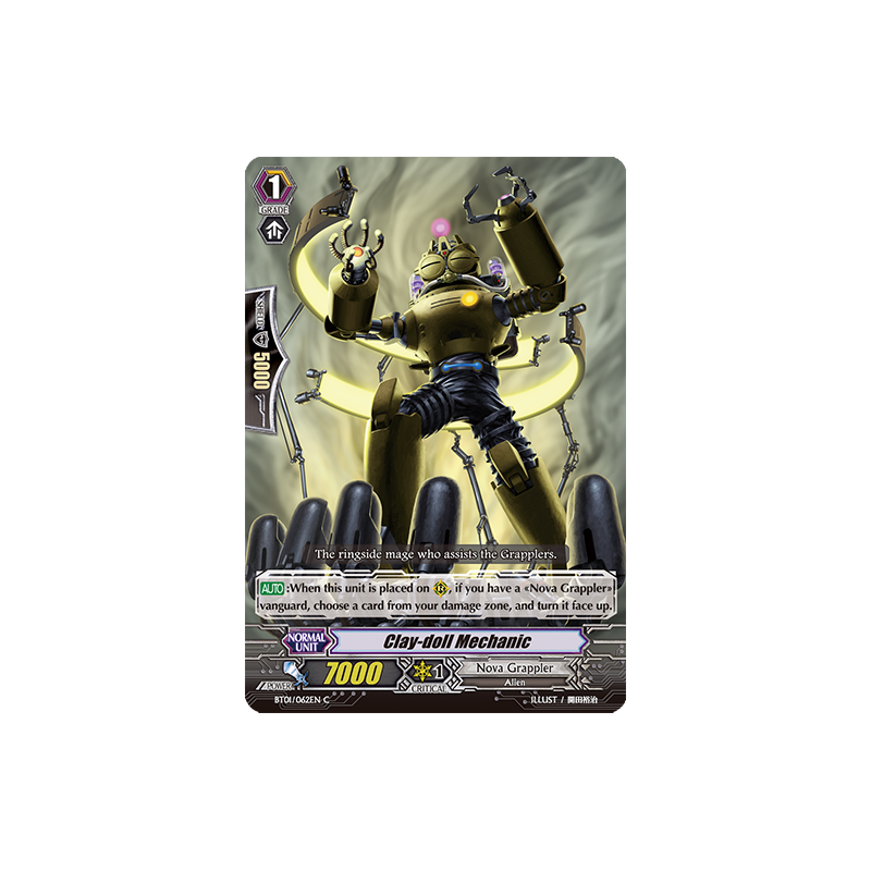 Vanguard_TCG_card_BT01_062EN_C_Clay-doll_Mechanic_Descent_of_the_King_of_Knights