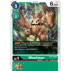 Digimon_TCG_BT1-072_Woodmon_Uncommon_New_Evolution_Card_Game