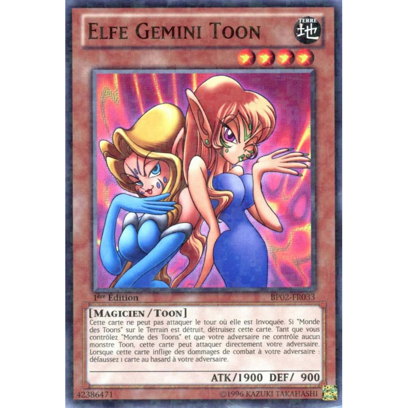Yu-Gi-Oh-TCG-MR-BP02-FR033-MR-Elfe-Gemini-Toon-Battle-Pack-2-La-Guerre-des-G-ants