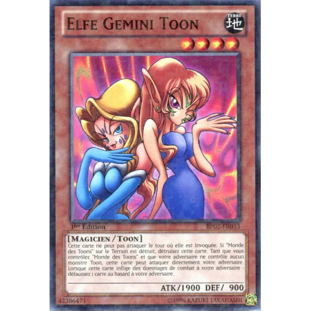 Yu-Gi-Oh-TCG-MR-BP02-FR033-MR-Elfe-Gemini-Toon-Battle-Pack-2-La-Guerre-des-G-ants