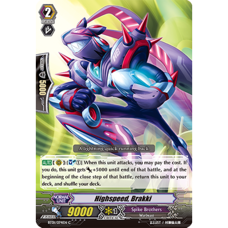 Vanguard_TCG_card_BT01_074EN_C_Highspeed_Brakki_Descent_of_the_King_of_Knights
