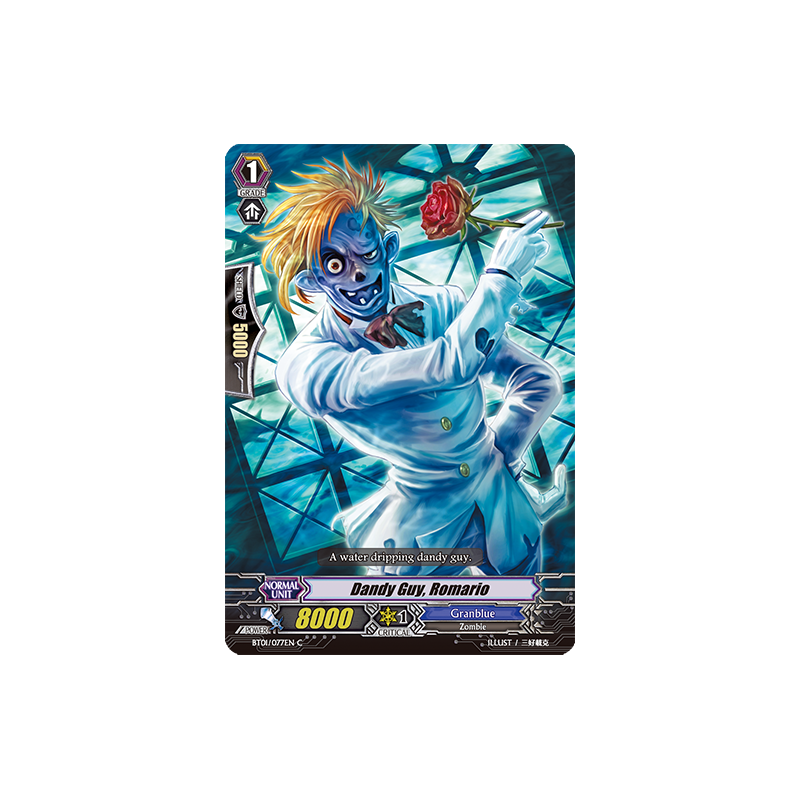 Vanguard_TCG_card_BT01_077EN_C_Dandy_Guy_Romario_Descent_of_the_King_of_Knights