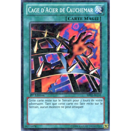 Yu-Gi-Oh-TCG-MR-BP02-FR148-MR-Cage-d-Acier-de-Cauchemar-Battle-Pack-2-La-Guerre-des-G-ants