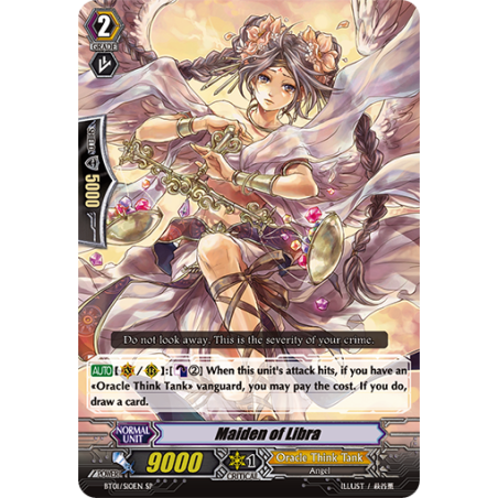 Vanguard_TCG_card_BT01_S10EN_SP_Maiden_of_Libra_Descent_of_the_King_of_Knights