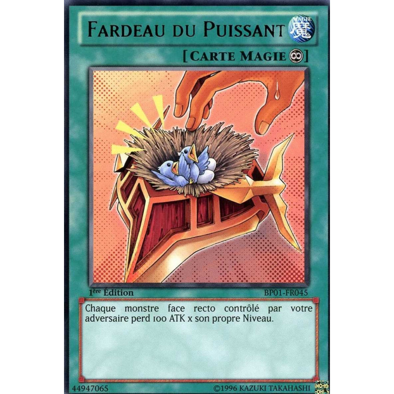 Yu-Gi-Oh-TCG-BP01-FR045-R-Fardeau-du-Puissant-Battle-Pack-1-l-Aube-Epique