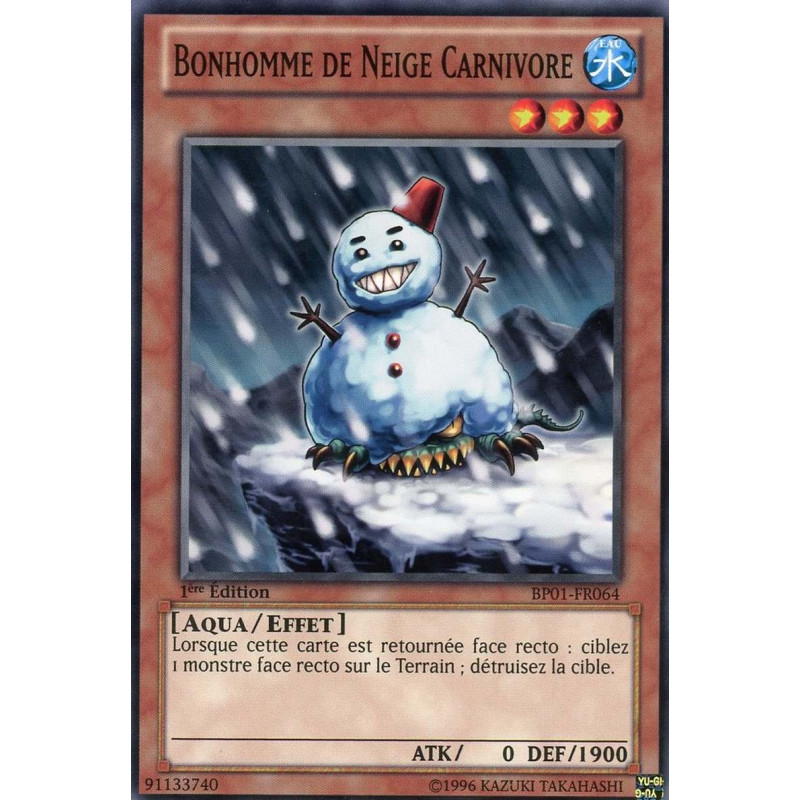 Yu-Gi-Oh-TCG-BP01-FR064-C-Bonhomme-de-Neige-Carnivore-Battle-Pack-1-l-Aube-Epique