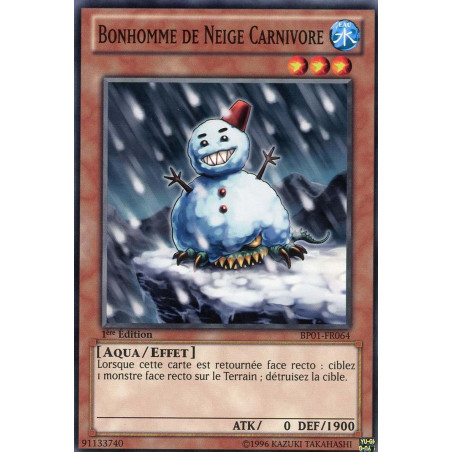 Yu-Gi-Oh-TCG-BP01-FR064-C-Bonhomme-de-Neige-Carnivore-Battle-Pack-1-l-Aube-Epique