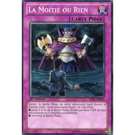 Yu-Gi-Oh-TCG-BP01-FR101-C-La-Moiti-ou-Rien-Battle-Pack-1-l-Aube-Epique