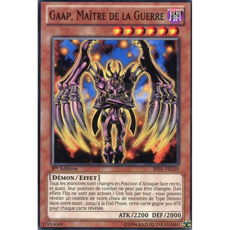 Yu-Gi-Oh-TCG-BP01-FR150-C-Gaap-Ma-tre-de-la-Guerre-Battle-Pack-1-l-Aube-Epique