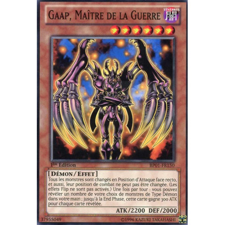 Yu-Gi-Oh-TCG-BP01-FR150-C-Gaap-Ma-tre-de-la-Guerre-Battle-Pack-1-l-Aube-Epique