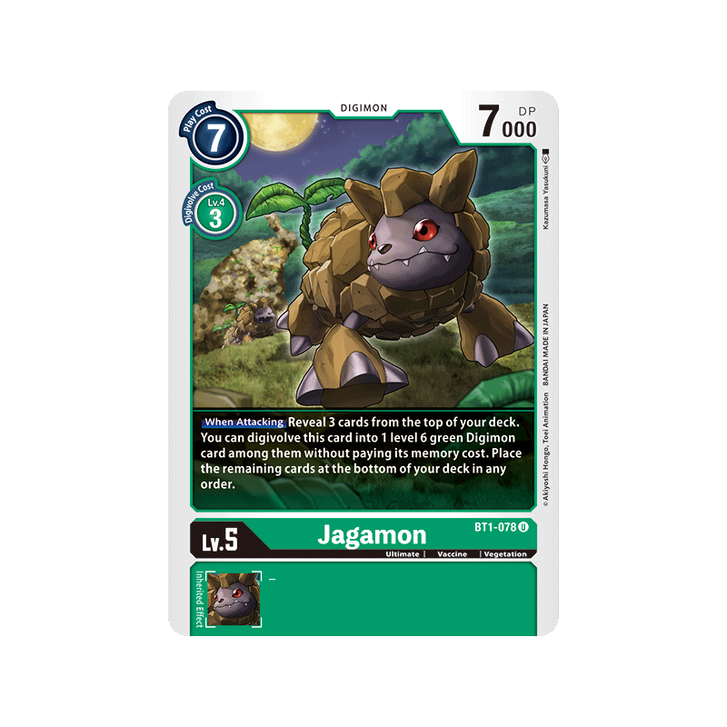 Digimon_TCG_BT1-078_Jagamon_Uncommon_New_Evolution_Card_Game
