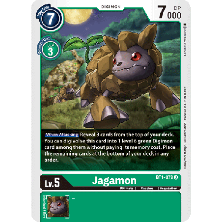 Digimon_TCG_BT1-078_Jagamon_Uncommon_New_Evolution_Card_Game