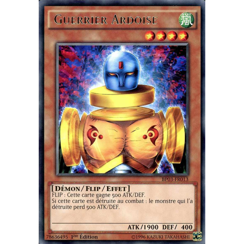 Yu-Gi-Oh-TCG-BP03-FR013-R-Guerrier-Ardoise-Battle-Pack-3-La-Ligue-des-Monstres