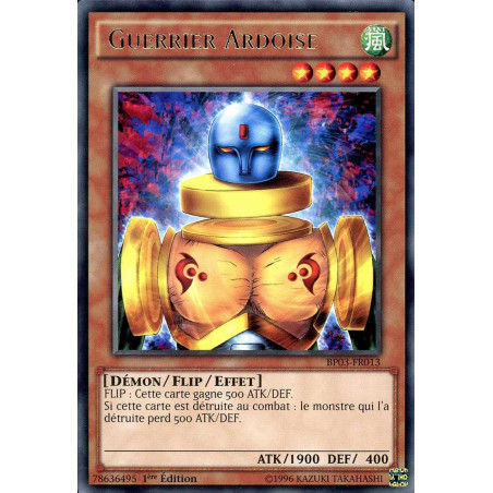 Yu-Gi-Oh-TCG-BP03-FR013-R-Guerrier-Ardoise-Battle-Pack-3-La-Ligue-des-Monstres