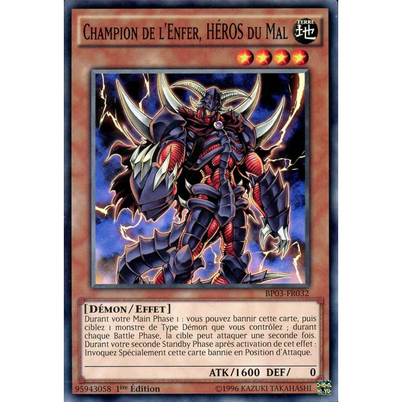 Yu-Gi-Oh-TCG-BP03-FR032-R-Champion-de-l-Enfer-H-ROS-du-Mal-Battle-Pack-3-La-Ligue-des-Monstres