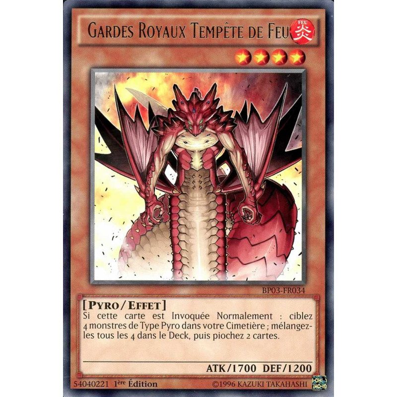 Yu-Gi-Oh-TCG-BP03-FR034-R-Gardes-Royaux-Temp-te-de-Feu-Battle-Pack-3-La-Ligue-des-Monstres