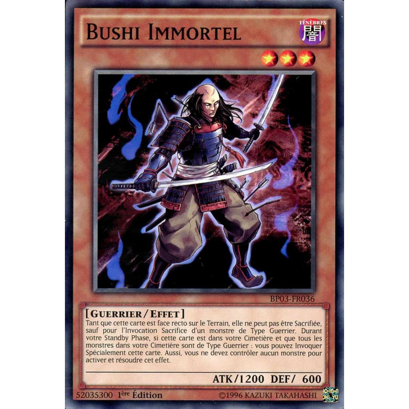 Yu-Gi-Oh-TCG-BP03-FR036-R-Bushi-Immortel-Battle-Pack-3-La-Ligue-des-Monstres