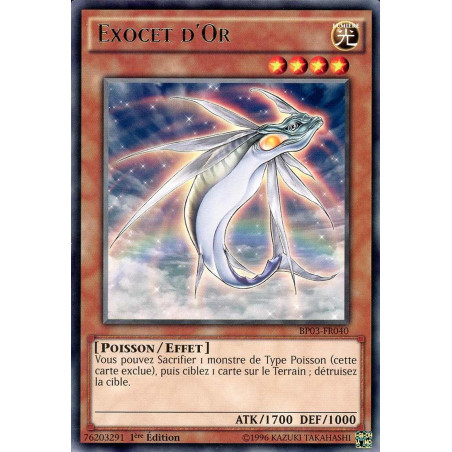 Yu-Gi-Oh-TCG-BP03-FR040-R-Exocet-d-Or-Battle-Pack-3-La-Ligue-des-Monstres