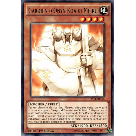 Yu-Gi-Oh-TCG-BP03-FR056-R-Gardien-d-Onyx-Koa-ki-Meiru-Battle-Pack-3-La-Ligue-des-Monstres